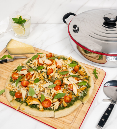 PizzadePolloconPesto