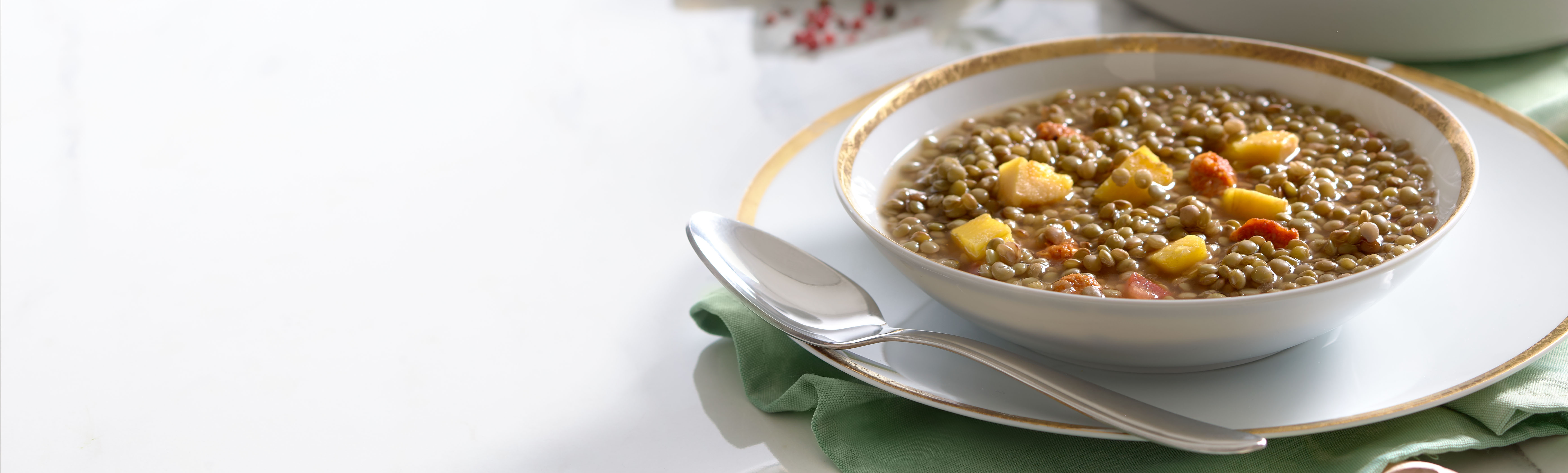 Sopadelentejasconplatano